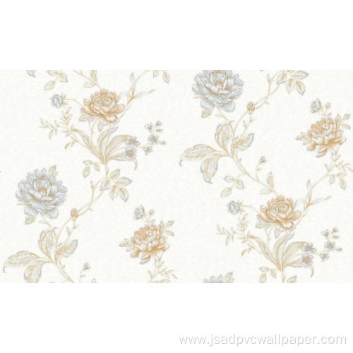 Flower pattern PVC wallpaper